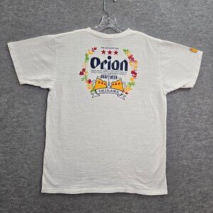 Okinawa Orion‎ Draft Beer Men Shirt 2XL White Japan For Your Happy Time Tee
